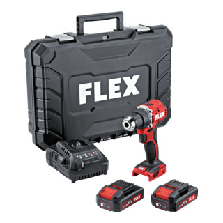 FLEX Perceuse-visseuse sans fil compacte 2 vitesses 18,0 V DD 2G 18.0-EC LD/2.5 Set