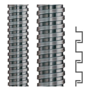 flexa Gaine de protection métallique SPR-AS acier galvanisé VDE AD21