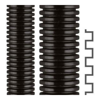 flexa Kunststoff-Wellschlauch ROHRflexPA6S AD 21,2 schwarz