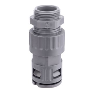 flexa Schnellverschraubung RQGZ1-M AD28,5/M32 grau IP66 gerade Kunststoff