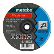 Disque abrasif en acier Metabo Flexiamant, version coudée