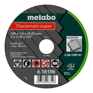 Disque à tronçonner Metabo Flexiamant super céramique
