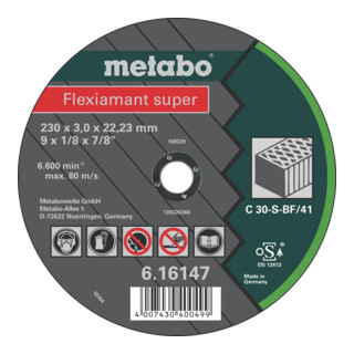 Metabo Disque à tronçonner diamanté UP Universal