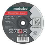Metabo Flexiamant super disque abrasif en aluminium version coudée