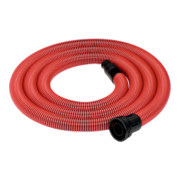 Flexible d'aspiration, Ø 35 mm, longueur 4,0 m, raccords 58 mm/ 25 mm intérieur/ 35/45 mm extérieur, antistatique metabo