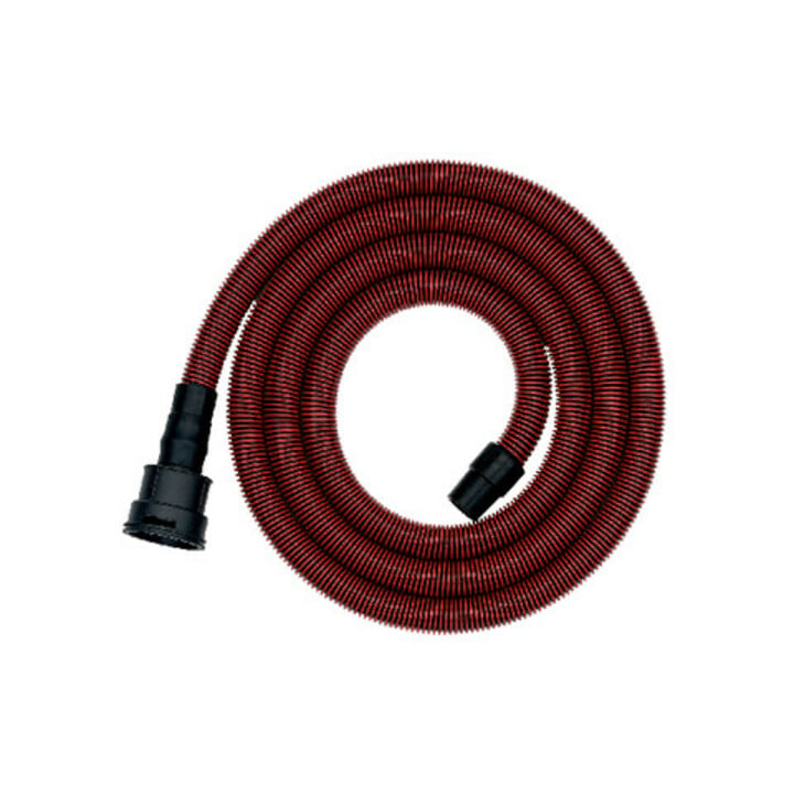 Flexible d’aspiration, Ø 27 mm, longueur 3,5 m, raccords 58 mm/ 30 mm intérieur/ 35 mm extérieur, antistatique metabo