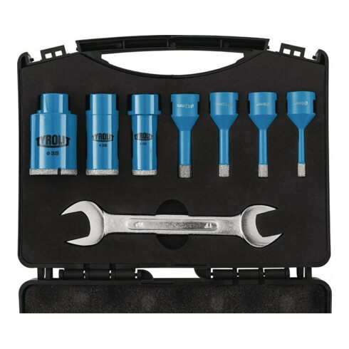 Fliesenbohrset DDT 8-tlg.D.6,8,10,12,20,25,35mm Schaft M14 TYROLIT