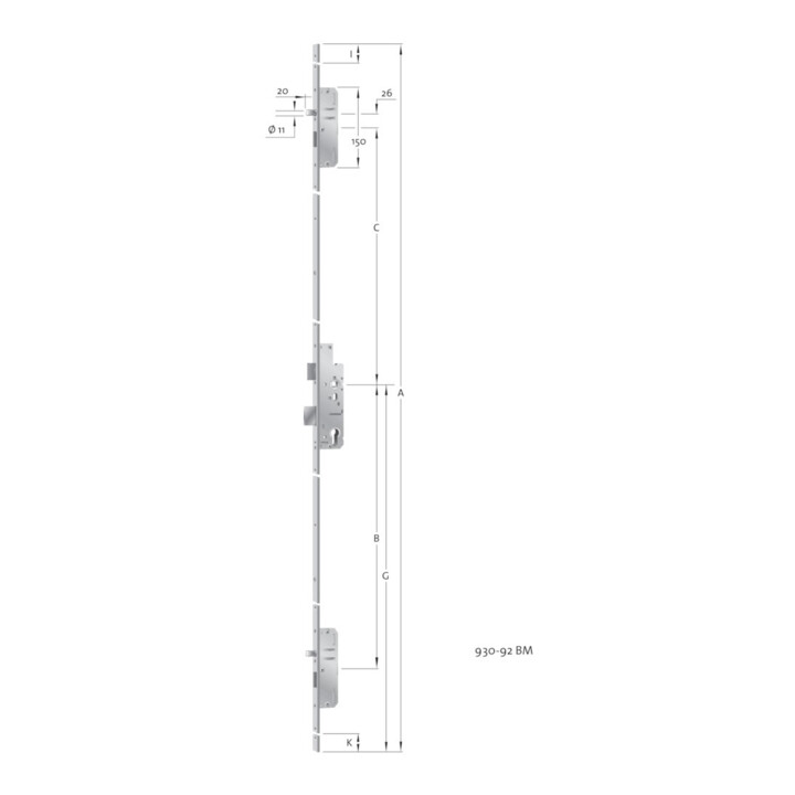 Fliether PAT Verrouillage multiple, PZ, E92, VK9, D40, 16 pans, DL/DR Fin sans remplacement