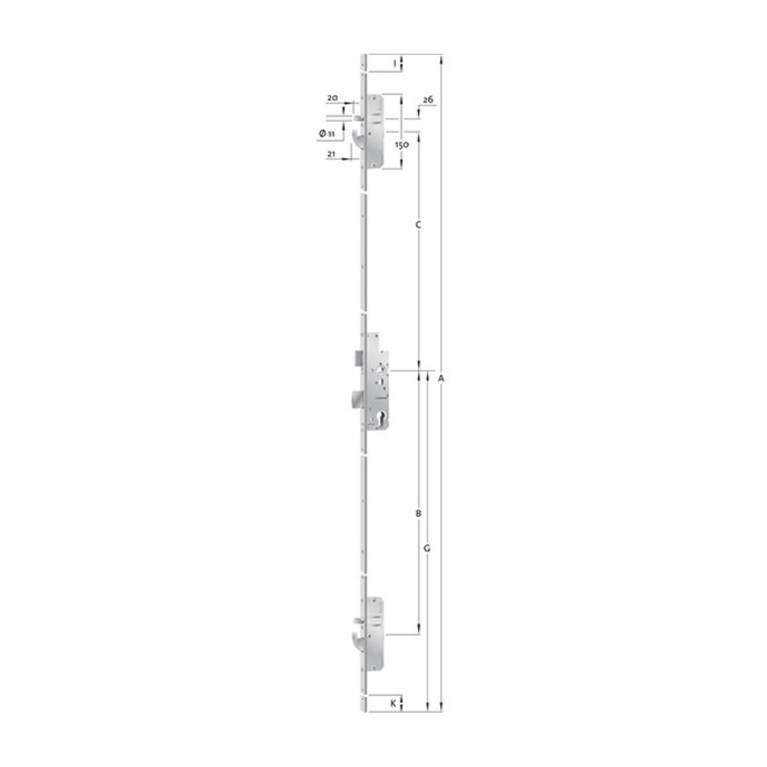 Fliether PAT Verrouillage multiple, PZ, E92, VK9, D45, 24kt, DL/DR