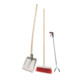 FLORA Ensemble d’outils pour nettoyage extérieur avec pince, balai et pelle alu-1