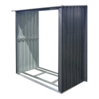 floraworld Anbau-Holzunterstandfür G erätehäuser153 x 81 x 159 /170 cm