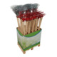 floraworld Balai à feuilles, griffes, râteau et double houe, présentoir FW-1