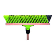 floraworld Balai de jardin et de rue PVC-X poils Elaston 40 cm avec manche