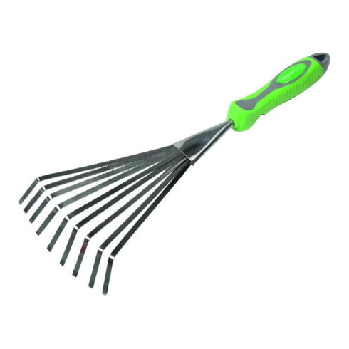 floraworld Balai éventail en acier inoxydable, poignée ergonomique