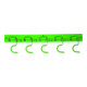 floraworld Barre porte-outils 5 crochets 48 cm 5 supports plastique-1