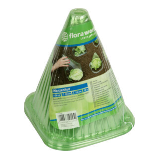 floraworld Chapeau de plante lot de 10 en plastique, vert