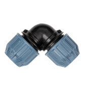 floraworld Connecteur d'angle en PP pour tube de 25 mm