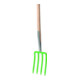 floraworld Fourche à bêche 180 mm 4 dents avec manche-1