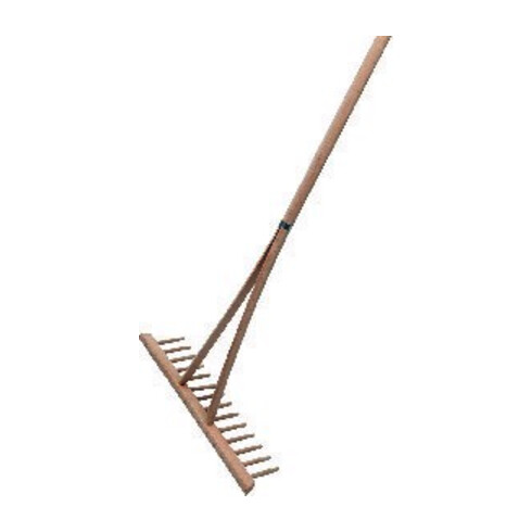 floraworld Fourche à feuilles 14 dents 540 mm avec manche en bois