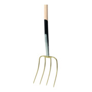 floraworld Fourche à fumier 220 mm 4 dents avec manche
