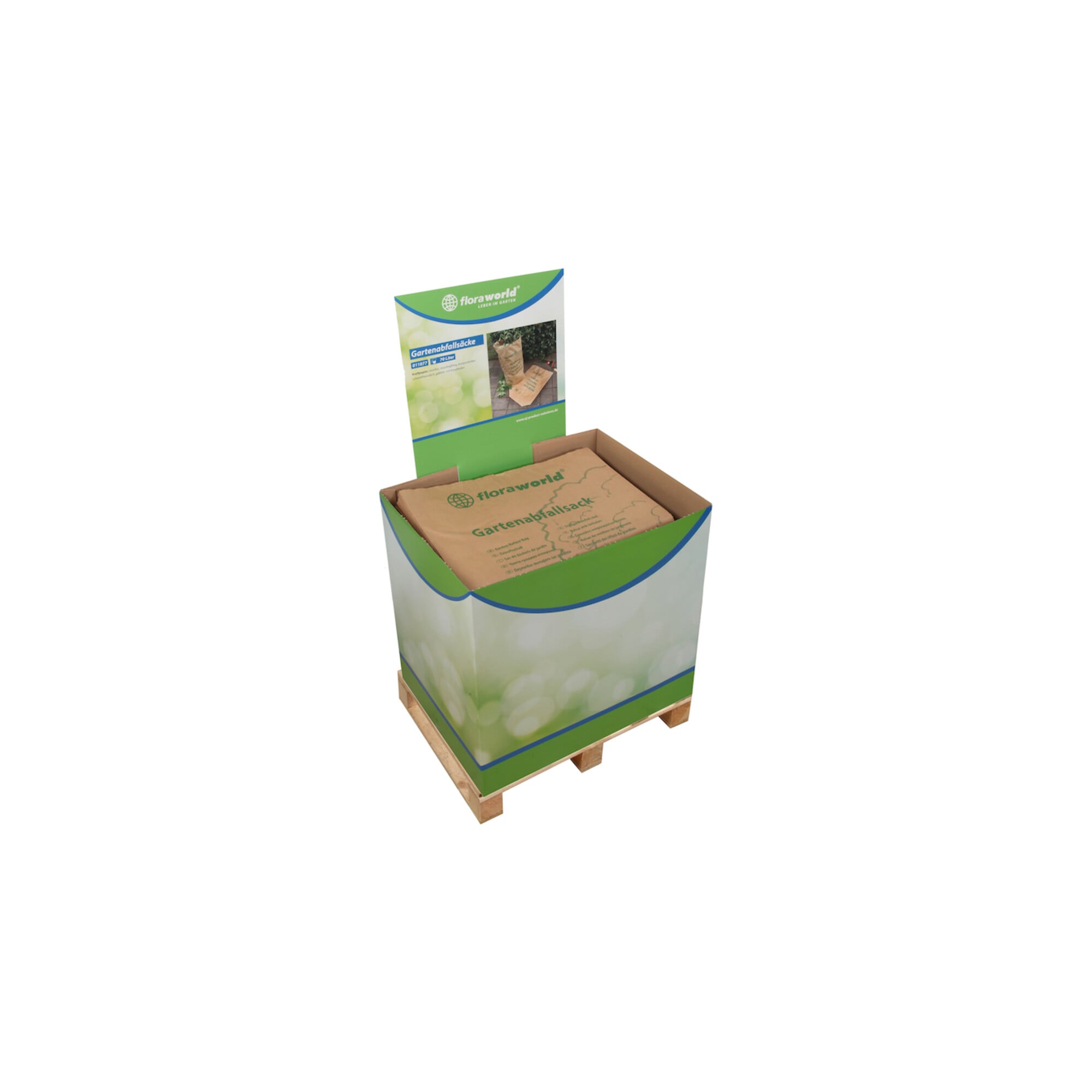 floraworld Gartenabfallsack PapierCl assic FWDisplay