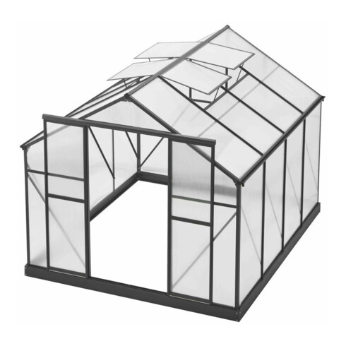 floraworld Gewächshaus Premium 7 m² 294x244x227cm (BxTxH)