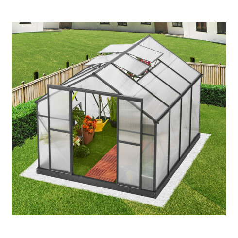 floraworld Gewächshaus Premium 7 m² 294x244x227cm (BxTxH)