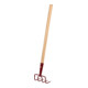 floraworld Houe de jardin 4 dents avec manche-1
