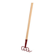 floraworld Houe de jardin 4 dents avec manche