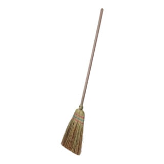 floraworld Kinder-Strohbesen 3-Naht m.Stiel