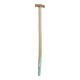 floraworld Manche de fourche à bêcher frêne 850/36 mm avec pince de rail/capuchon-1