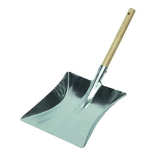 floraworld Pelle à poussière 22 cm en tôle d'acier avec manche en bois