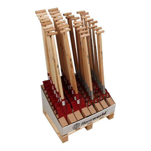 floraworld Pelle de jardinier et fourchette rouge ClassicDisplay FW