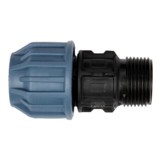 floraworld PP-Rohr-Verschraubung AG 25mm(1") für 25mm Rohr