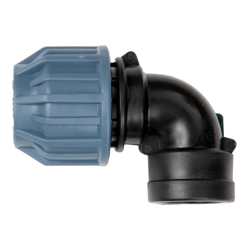 floraworld Raccord coudé en PP fileté femelle 19mm (3/4") pour tube 25mm
