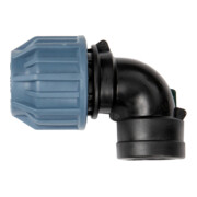 floraworld Raccord coudé en PP fileté femelle 19mm (3/4") pour tube 25mm