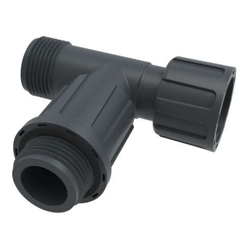 floraworld Raccord en T avec valve AG 25mm (1") / IG 25mm (1") -