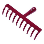 floraworld Râteau de jardin 10 dents sans manche