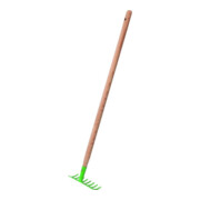 floraworld Râteau enfant avec manche 75 cm 8 dents