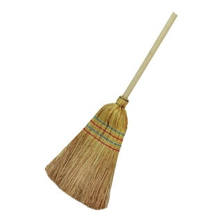floraworld Reisstrohbesen 4-Naht mit Stiel 135 cm