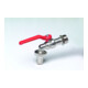floraworld Robinet à bille de sortie AG D 3/4Z embout 3/4Z avec levier d'arrêt-1