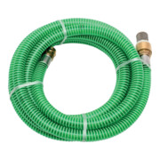 floraworld Schlauchgarnitur 7m,1" Messing-Armatur,grün