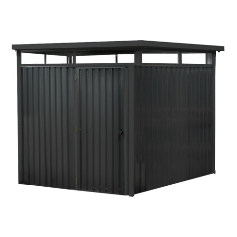 floraworld Systemhaus m. Oberlicht5 qm anthrazit204 x 245 x 2 26 cm