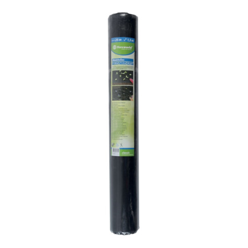 floraworld Toile de paillage 25x1,5m 50g noir