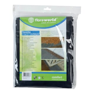 floraworld Unkrautvlies 1x5m 90g/qm dunkelgrau