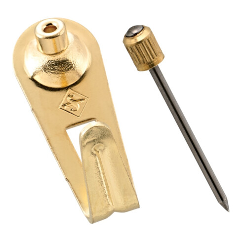 FLOREAT SF, Crochet Floreat avec aiguilles à tête cylindrique, mélange en laiton plaqué