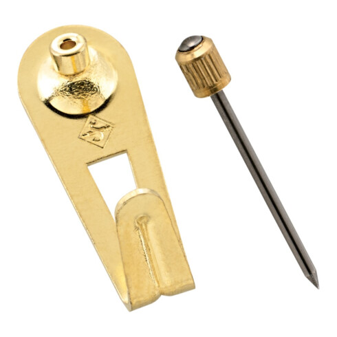 FLOREAT SF, Crochet Floreat avec aiguilles à tête cylindrique, mélange en laiton plaqué