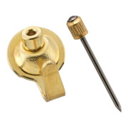 FLOREAT SF, Crochet mural 0, avec aiguilles à tête cylindrique, crochet simple en laiton