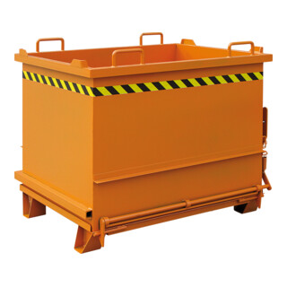 Florian Eichinger Baustoff-Container mit Klappboden 2000 kg 1000 Liter reinorange