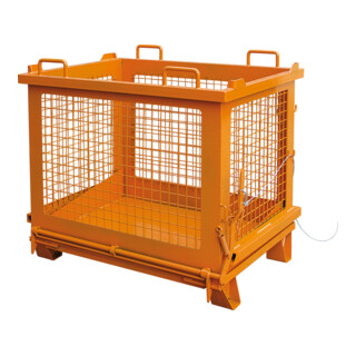 Florian Eichinger Gitterbehälter 500 kg 1000 Liter reinorange